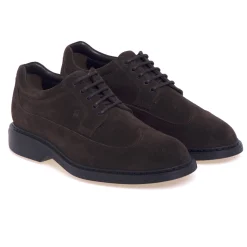 Stringata stile inglese in camoscio Hogan H576
