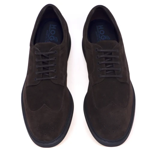Stringata stile inglese in camoscio Hogan H576