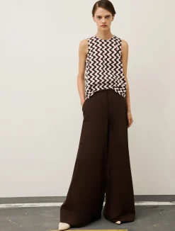 Top in popeline di cotone stretch Marella con fantasia
