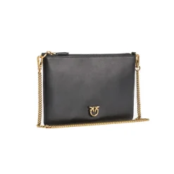 Tracolla Pinko classic flat love bag simply in pelle