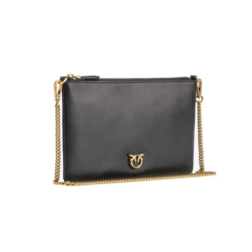 Tracolla Pinko classic flat love bag simply in pelle