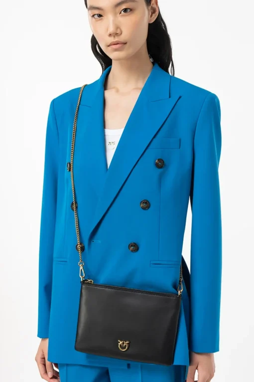 Tracolla Pinko classic flat love bag simply in pelle