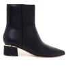 Tronchetto Guess in pelle con tacco logato 45 mm