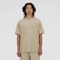 T-shirt New Balance in cotone con logo ricamato