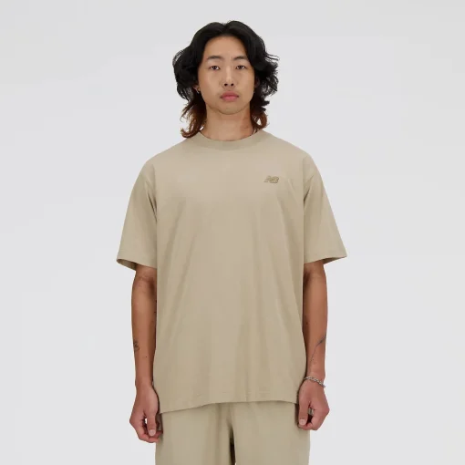 T-shirt New Balance in cotone con logo ricamato