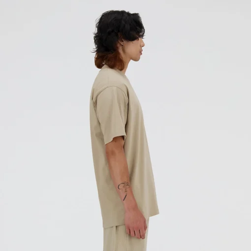T-shirt New Balance in cotone con logo ricamato