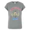 T-shirt Pinko in cotone con stampa "Queen of the road"