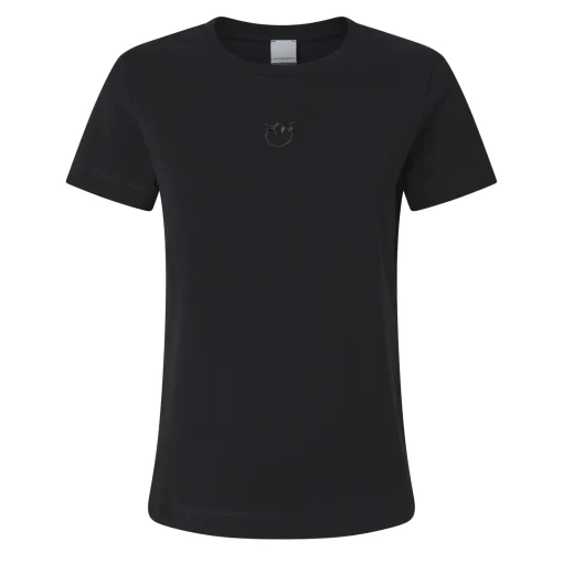 T-shirt Pinko in cotone con logo ricamato