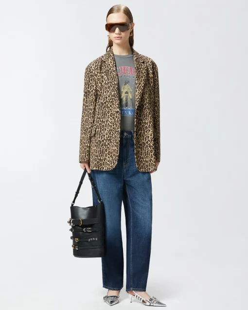 T-shirt Pinko in cotone con stampa "Queen of the road"