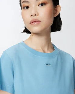 T-shirt Pinko in cotone con mini logo
